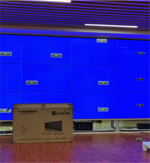 55 inch 3x6+ decoding processor + floor stand for a street office in West Lake, Hangzhou
